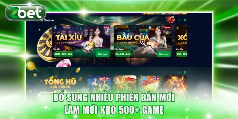 Trang chủ ZBET 28 Bổ sung nhiều phiên bản mới làm mới kho 500+ game